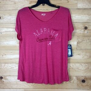 Gear Pink Alabama Crimson Tide Burnout Tee Womens Large NWT